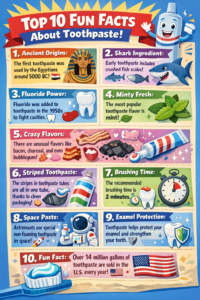 top 10 fun facts about toothpaste