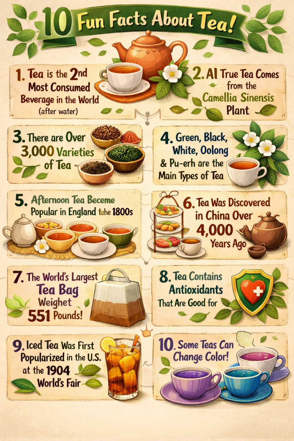 Top 10 Fun Facts About Tea